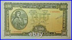 Ireland Irish Lavery One Hundred Pound Note Dated 4.4.1977. Free Shipping