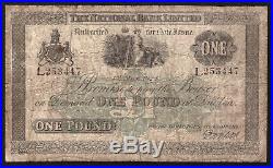 Ireland, National Bank, One Pound, dated 1 May 1924. All Ireland issue. VG