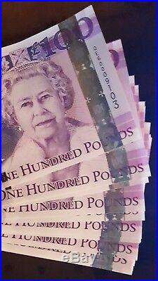 Jersey £100 Banknote One Hundred Pound Diamond Jubilee note prifix QE60009110