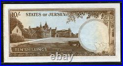 Jersey 1963,10 Shillings/1 Pound/5 Pounds, P7-9b, UNC with Right Border stain