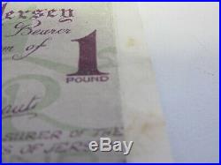 Jersey, German Occupation One Pound Banknote