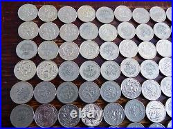 Job Lot Of 100 X Old Round £1 One pound Coins Circulated LOT 7