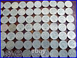 Job Lot Of 100 X Old Round £1 One pound Coins Circulated LOT 8