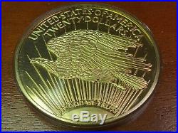 Liberty One Troy Pound Of Pure Silver 24k Gold Overlay