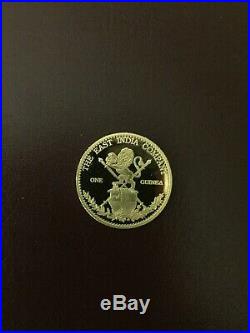 Mds Saint Helena One Guinea 1 Pound 2013 the East India Company, Gold 8gms