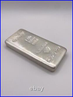 Metalor 1kg Kilo Silver Bar 999 Fine Silver Bullion 1000g With CofA