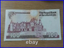 Mint Uncirculated Royal Bank Of Scotland One Hundred Pound Note £100