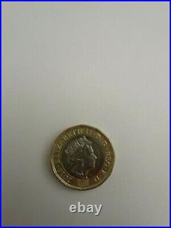 Minted 1 pound coin with the rare misprint error date of 2016