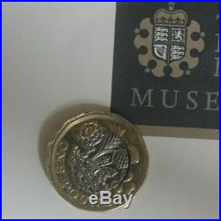 Misaligned / Mis-struck / Defective 2018 one pound £1 coin. Royal Mint Verified