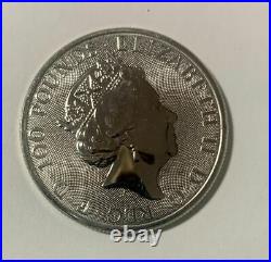 Moneta Platino 999 1oz. Regno Unito. 100 Pounds 2019 Elizabeth II