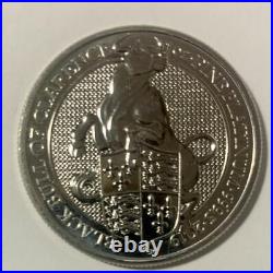 Moneta Platino 999 1oz. Regno Unito. 100 Pounds 2019 Elizabeth II