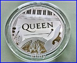 Music Legends / UK / 1. Ausgabe 2020 Queen 1 oz Silber PP / 2 Pounds
