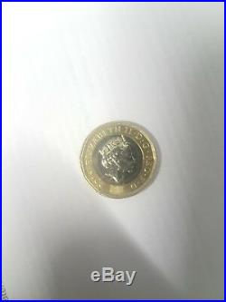 New £1 One Pound Coin Mis Print / Mint Error 2016 Rare
