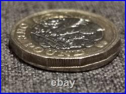 New 2016 1 one pound coin rare error mistruck minting error
