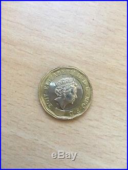 New 2017 1 one pound coin rare error