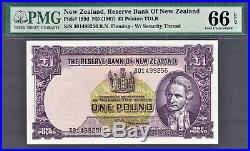 New Zealand One Pound ND (1967) Pick-159d GEM UNC PMG 66 EPQ