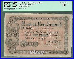 New Zealand P-s212b 1905-16 1 Pound VG Bank of New Zealand PCGS-10
