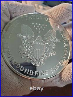 ONE TROY POUND (12 oz) OF 1989.999 SILVER ROUND PROOF
