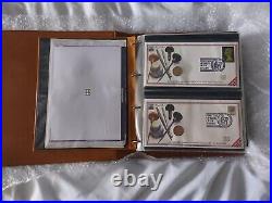 ONLY 1 ON EBAY Rare Royal Mint uncirculated 1 pound first day cover collection