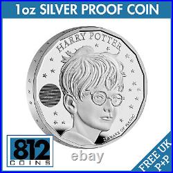 Official Harry Potter 2022 1oz Silver Proof £2 Two Pound Coin Royal Mint IN HAND