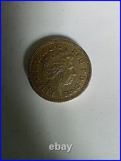 Old £1 Coin Royal Arms Crest 2003