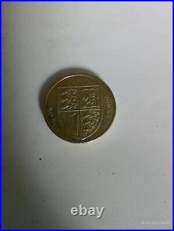 Old £1 Coin Shield Of Arms 2012