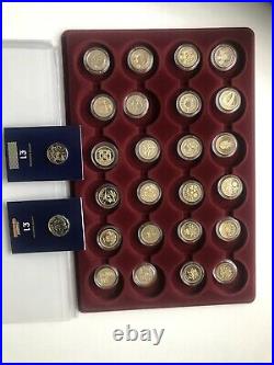 Old £1 Coins, Full Album With 26 Uncirculated Coins Including 2016 Last £1 Coin