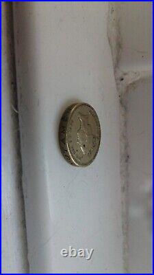 Old 1 pound coin 1996, Irish celtic, rare, defect collectable