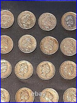 Old 1 pound coins