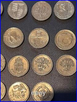 Old 1 pound coins
