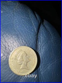 Old circulated Round £1 coins one pound coin rare