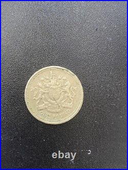 Old circulated Round £1 coins one pound coin rare