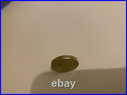 Old circulated Round £1 coins one pound coin rare 1985 scottish leak
