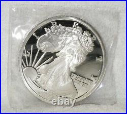 One Half Pound Fine Silver American Eagle Design Silver Round