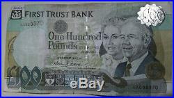 One Hundred Pounds Sterling First Trust Bank Northern Ireland Belfast AA088370