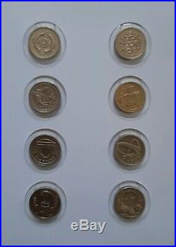 One Pound £1 Coin Extended Album Complete 45 Circulated & 5 Uncirculated Coins