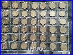 One Pound £1 Coin Full Set 42 Coins All 24 Designs 1983-2016 Capital Floral (1)