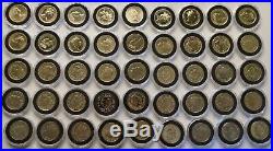 One Pound Coin full Set 46 Coins / £1 Pound Coin 1983-2016 Edinburgh BU+More BU
