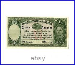 One Pound Commonwealth of Australia banknote R 31 Coombs Watts signatures 1949