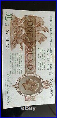 One Pound Fisher Note