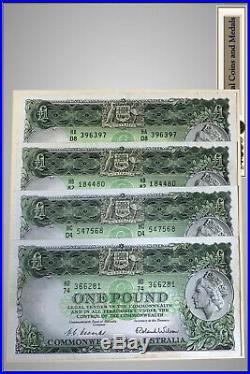 One Pound Notes, A series of Serial Prefixes from'HA' to'HK' Coombs-Wilson