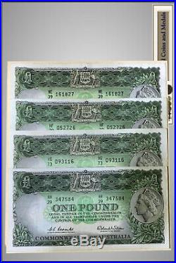 One Pound Notes, A series of Serial Prefixes from'HA' to'HK' Coombs-Wilson