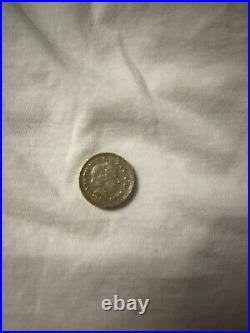 Original Discontinued Uk 1 Pound Coin (Year 2000)