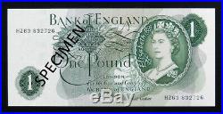 PAGE £1 One Pound banknote HZ63 832726 (B322) UNC