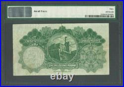 PALESTINE P-7c, 1939, 1 Pound PMG 30 VF Banknote Jerusalem Dome