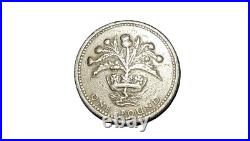 Pre owned Rare £1 One Pound Coin 1984 Nemo Me Impune Lacessit Thistle and Diadem