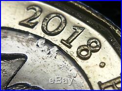 Q3.2018 Die Shard Error & Planchet Flaw Error New £1 One Pound Coin Unc