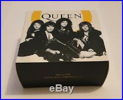 Queen 2020 Gold Proof One Hundred Pounds One Ounce 1oz Coin Music Legends