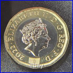 Queen Elizabeth £1 One Pound Coin 2022 Uncirculated