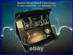 Queen One Pound Silver Proof Coin Cover Limited Edition 635 of 750